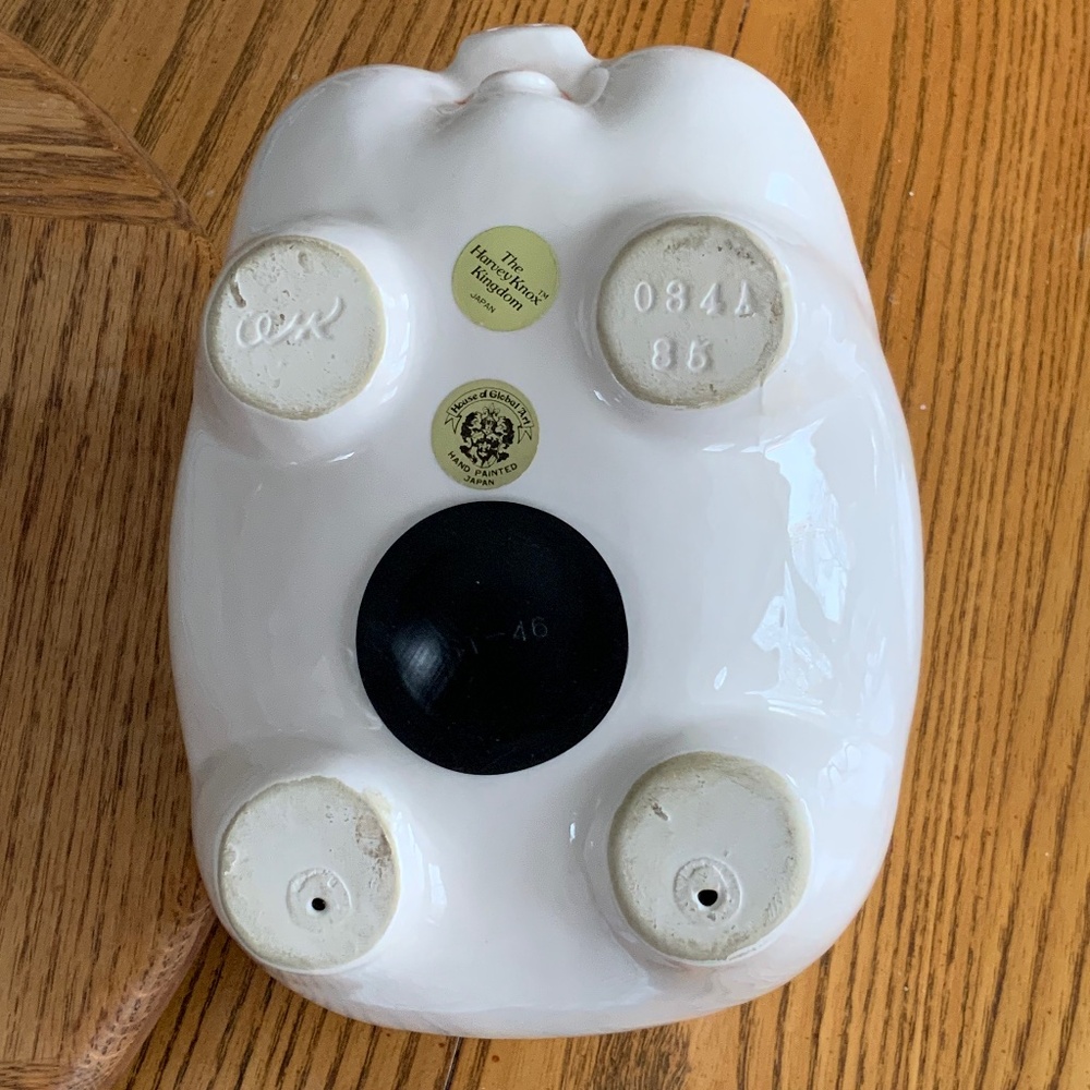 The Harvey Knox Kingdom Vintage Ceramic Piggy Bank With Top Hat - Picture 6 of 8